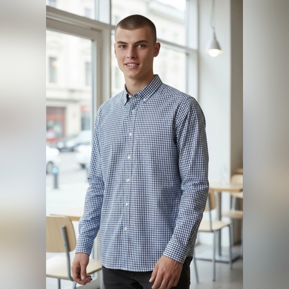 Men's long sleeve button-down dress shirt. Size XL - Picture 1 of 8